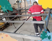 Continuan las obras en la cubierta del HU Juan Ramon Jimenez