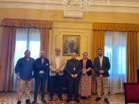 Visita institucional al Obispo de Huelva para presentar el proyecto