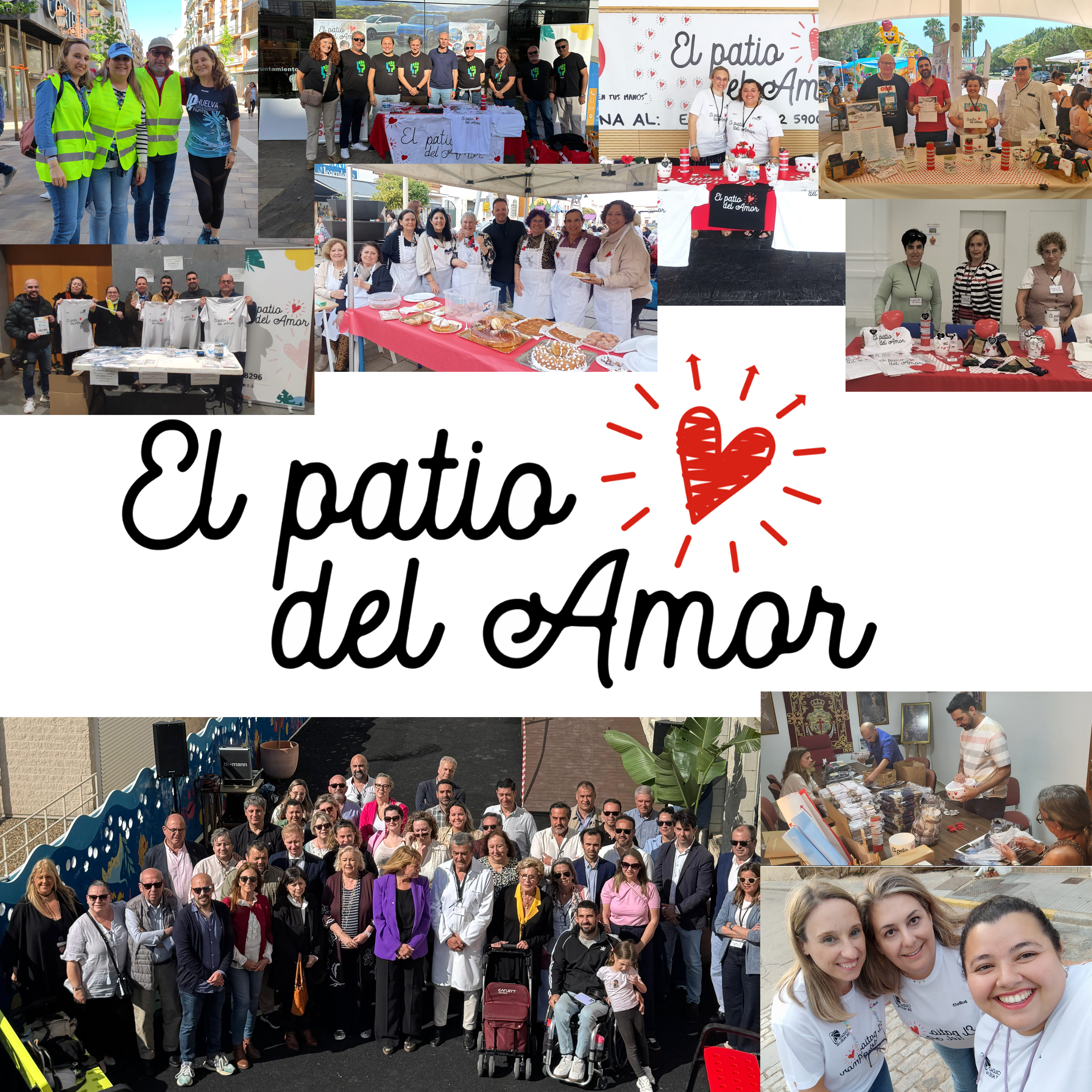 Primer metro cuadrado del suelo de caucho de 'El Patio del Amor'