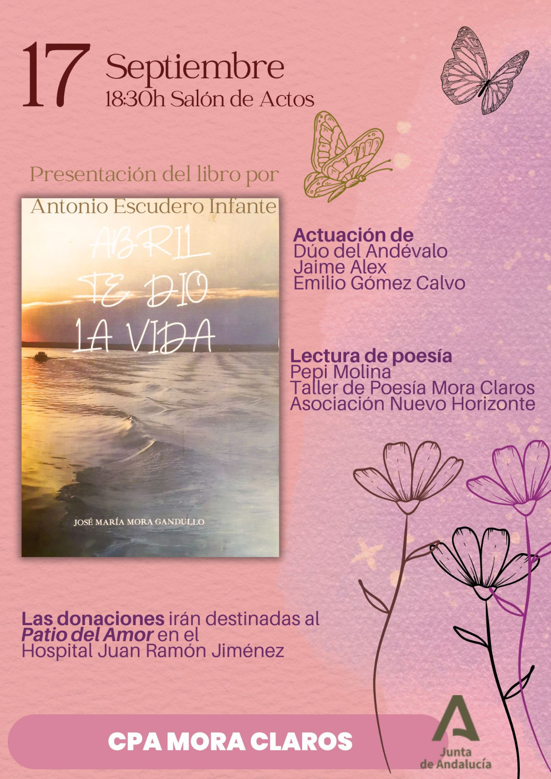 Presentacion del libro 'Abril te dio la vida' a beneficio de 'El Patio del Amor'